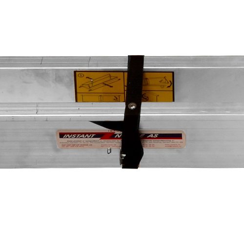 Fotlist i aluminium, smal - 3 m lengde